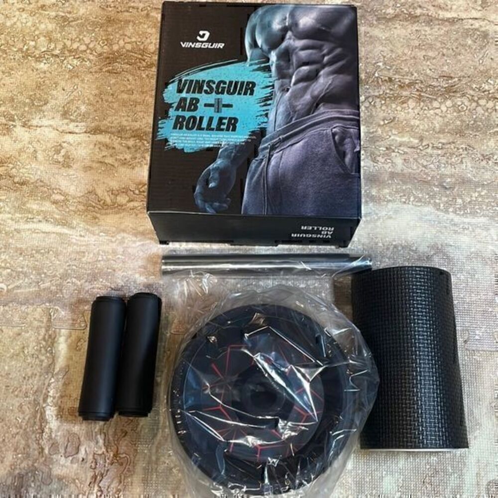 Vinsguir Ab Roller Wheel Core Exercise Kit w Knee Pad